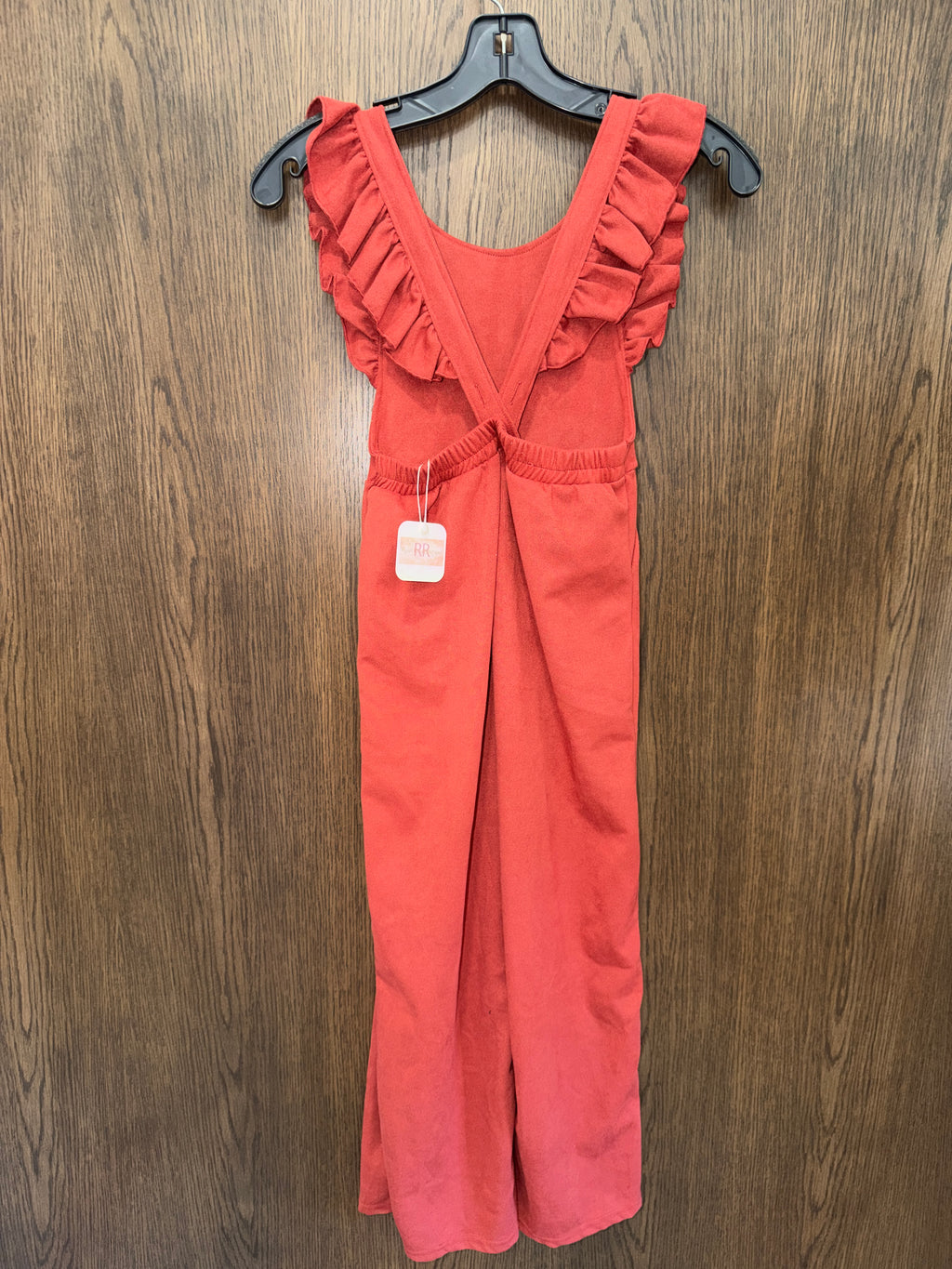 Marie Nicole Girls Fall Rust Romper Jumpsuit Size 8 NWT
