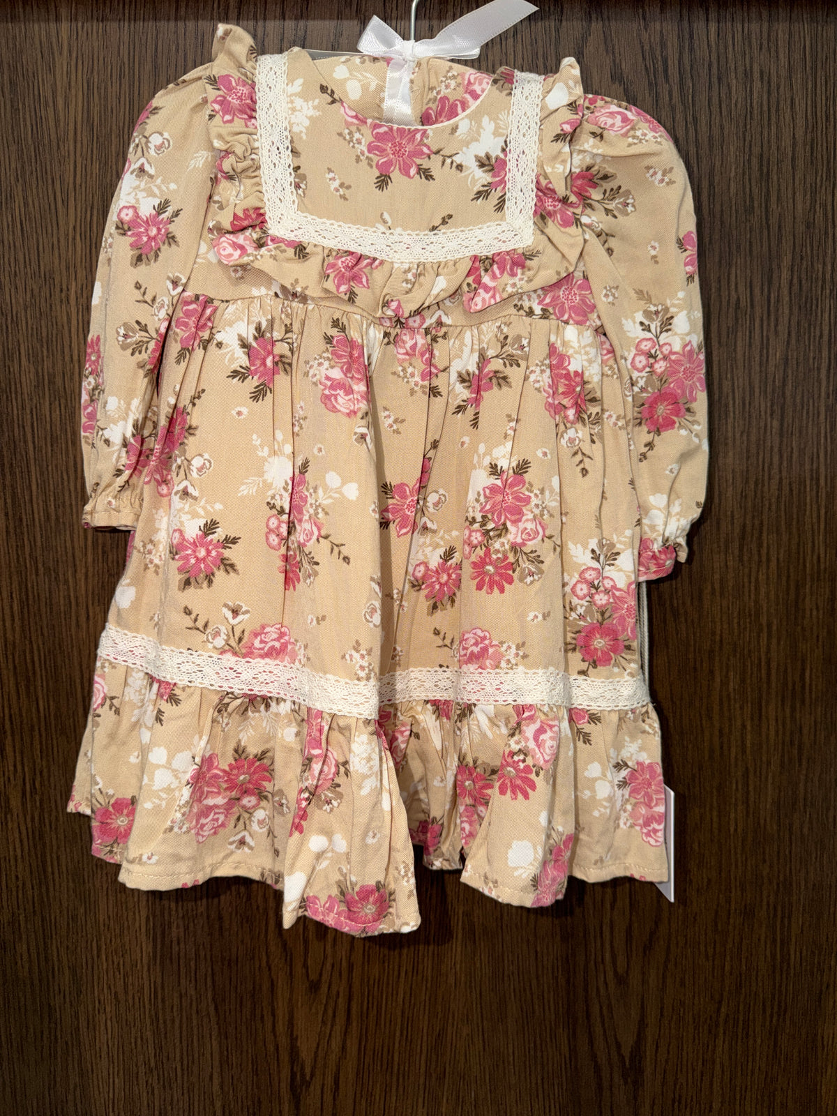 Haute Hippie Girls Floral Fall Dress Size 0-3 Months NWT