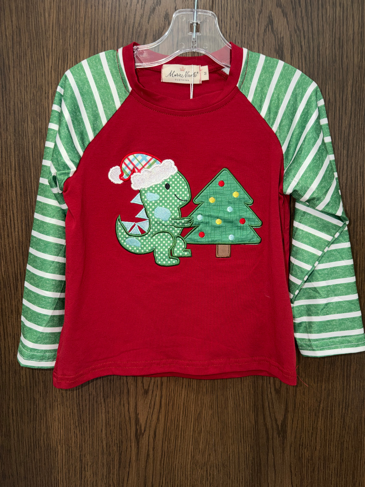 Marie Nicole Boys Christmas Dino Size 3 NWT