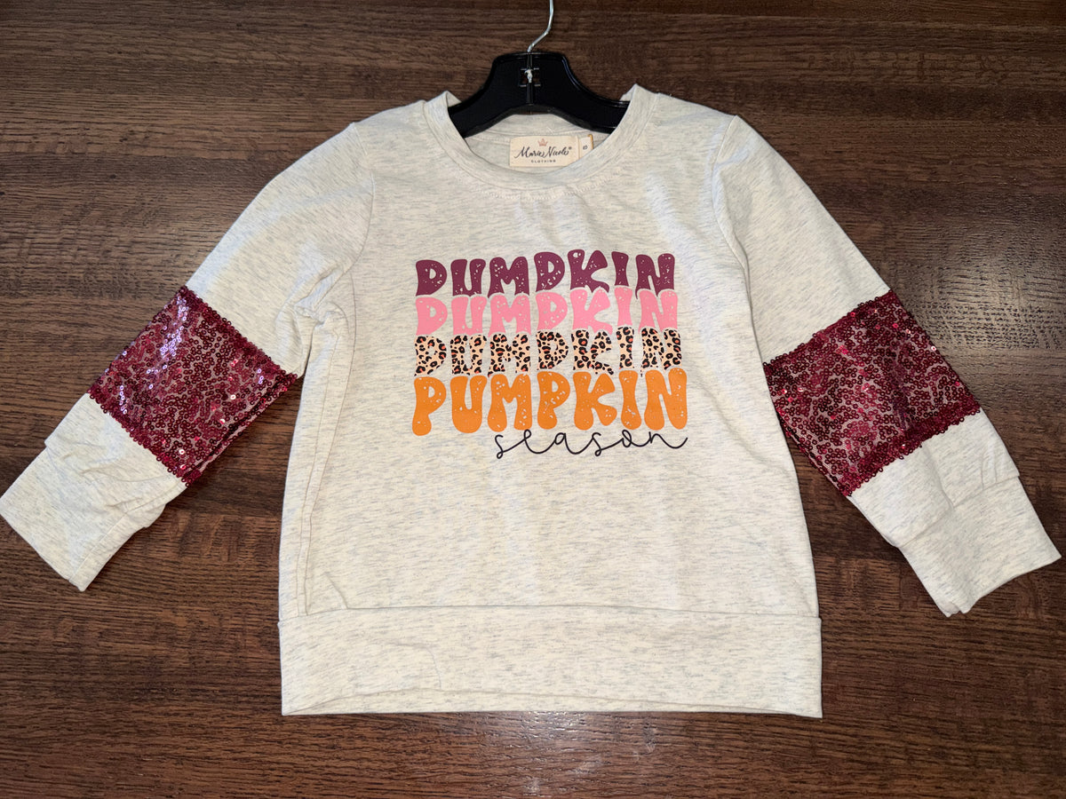 Marie Nicole Girls Pumpkin Season Long Sleeve Size 5 NWT
