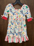 Wildflowers Girls Best Day Ever Merry Merry Christmas Dress Size 2