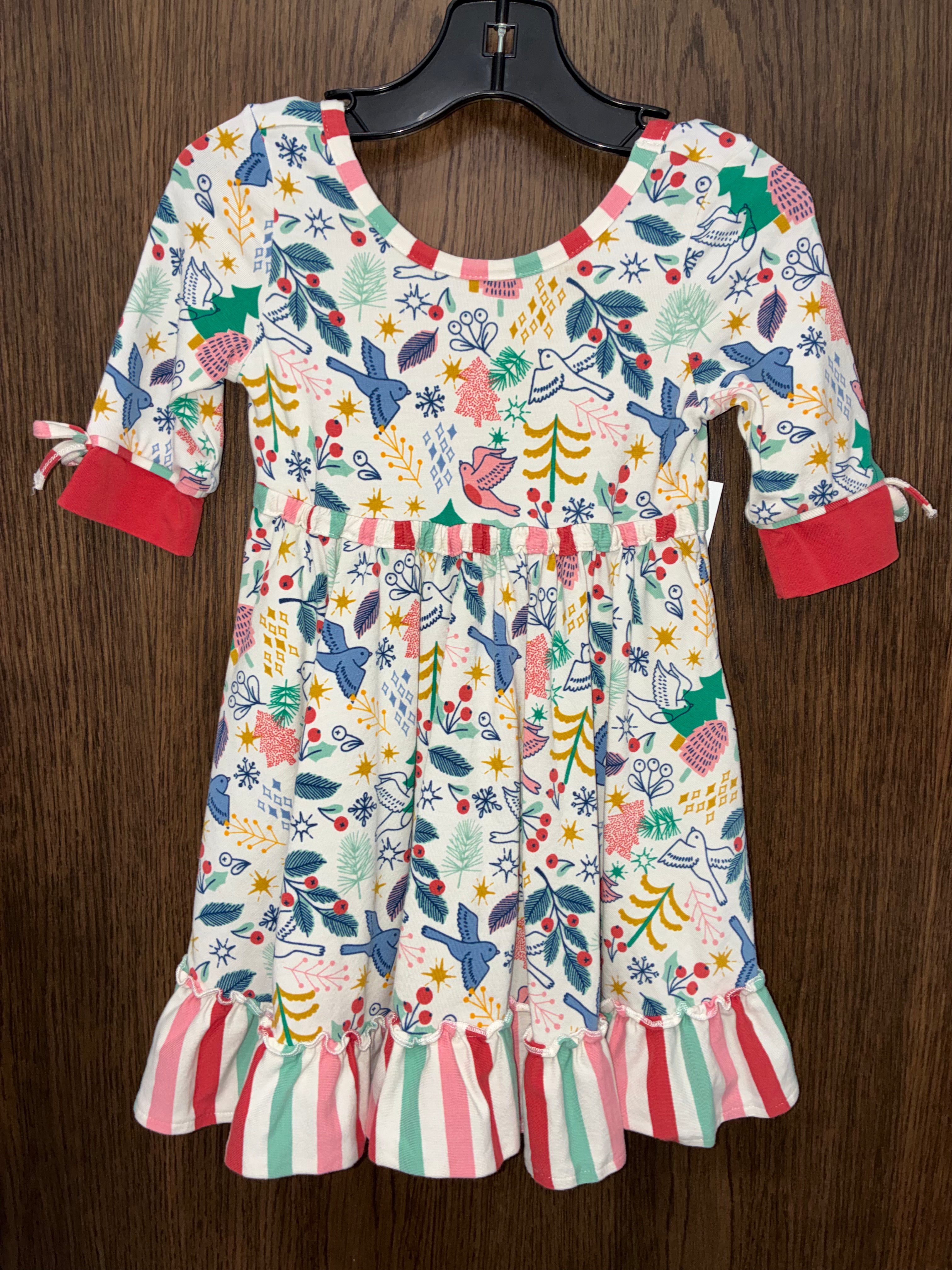 Wildflowers Girls Best Day Ever Merry Merry Christmas Dress Size 2