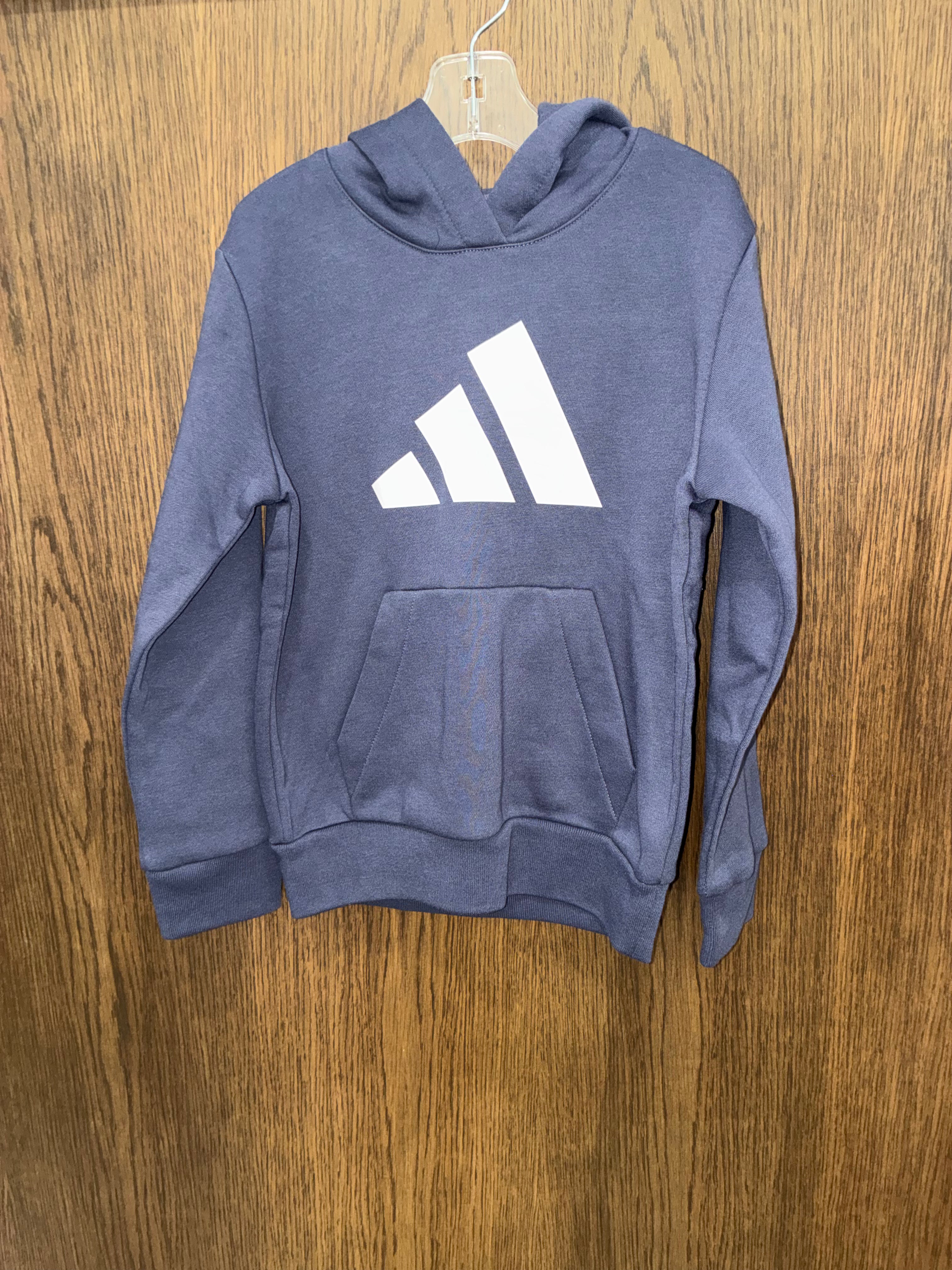 Adidas Boys Hoodie Hooded Sweatshirt Size 8 New Condition