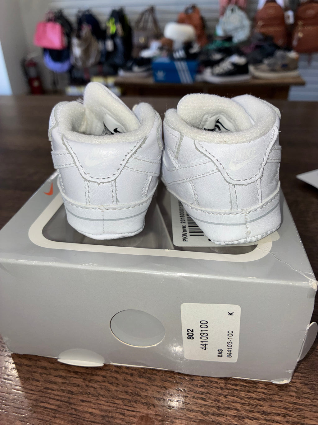Nike Baby Air Force 1 Crib Booties Size 2C