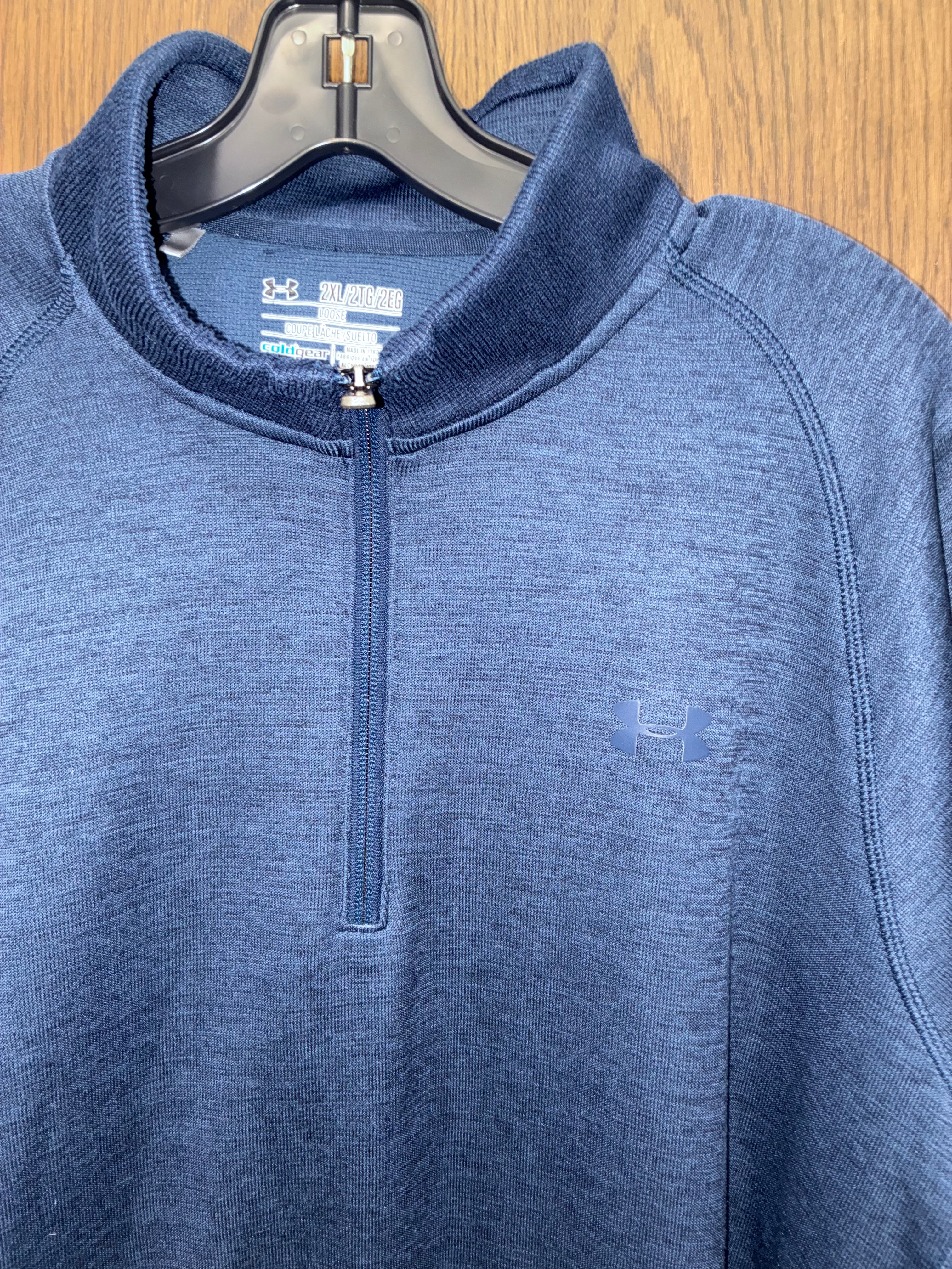 Under Armour  Men's Navy Armour Fleece Twist 1/4 Zip XXL 2X