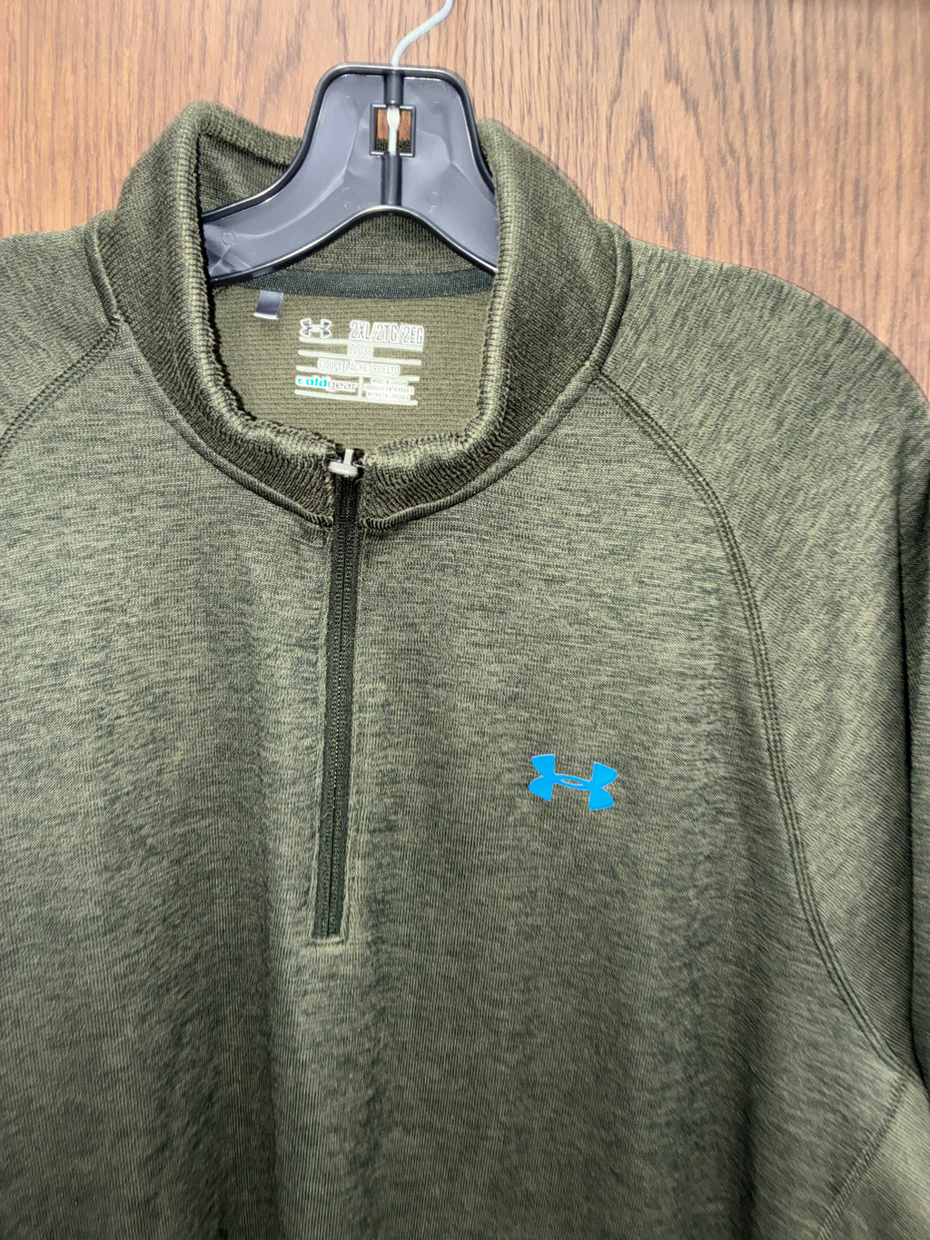 Under Armour 
Men's Green Armour Fleece Twist 1/4 Zip XXL 2X