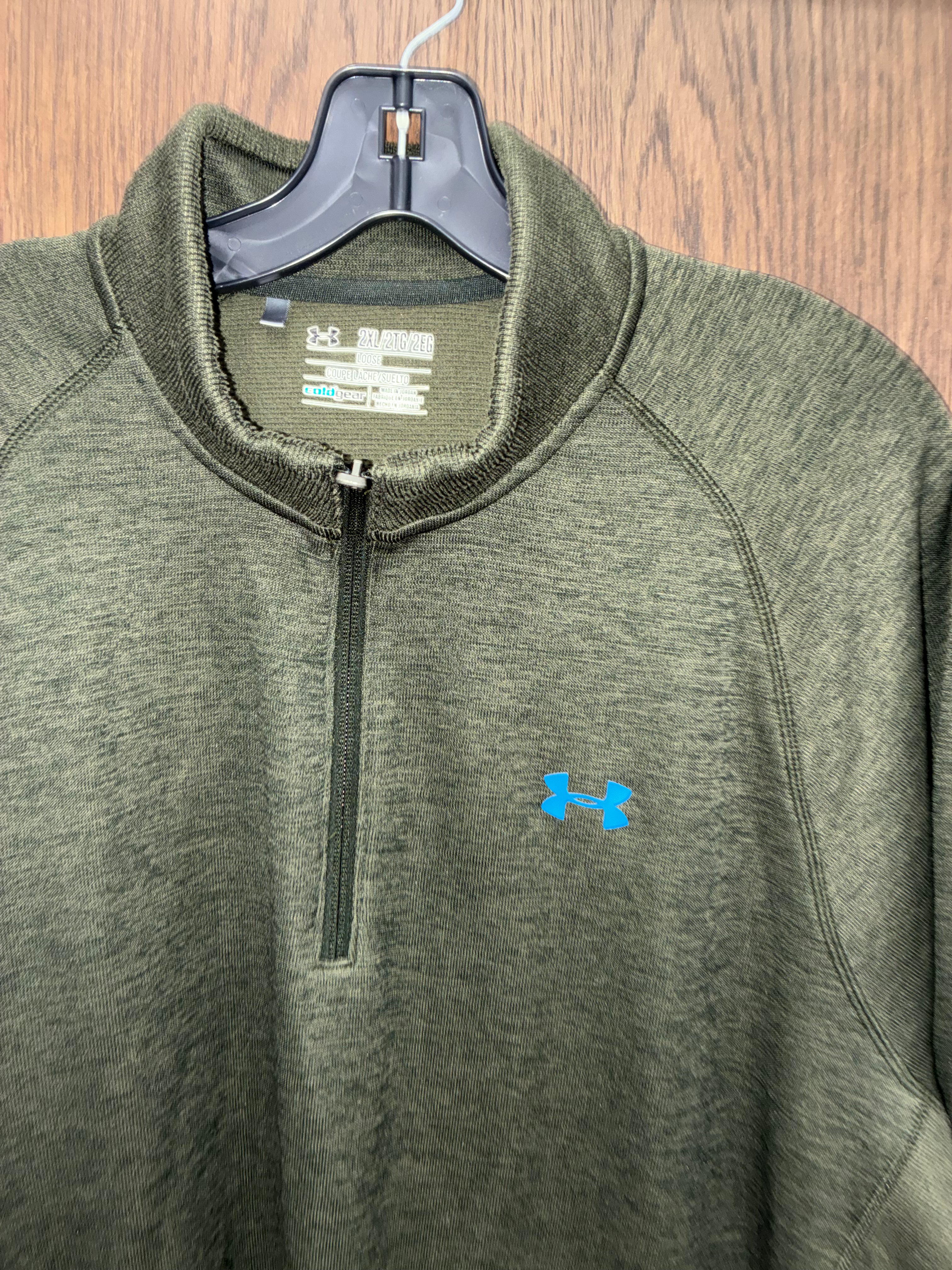 Under Armour 
Men's Green Armour Fleece Twist 1/4 Zip XXL 2X