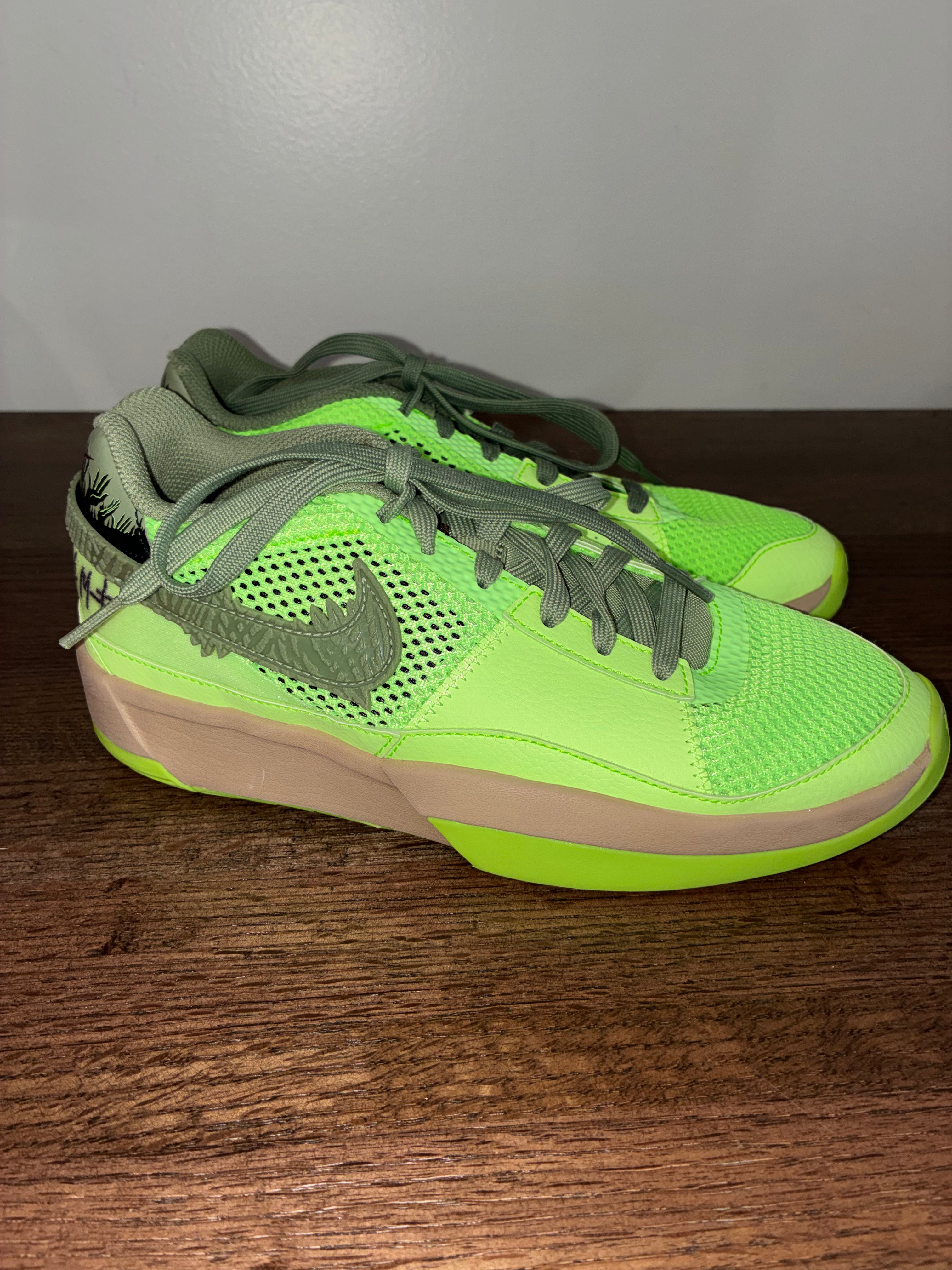 Nike Ja 1 NRG Halloween Zombie GS Youth 5.5Y Lime Green FV6097-300 Ja Morant