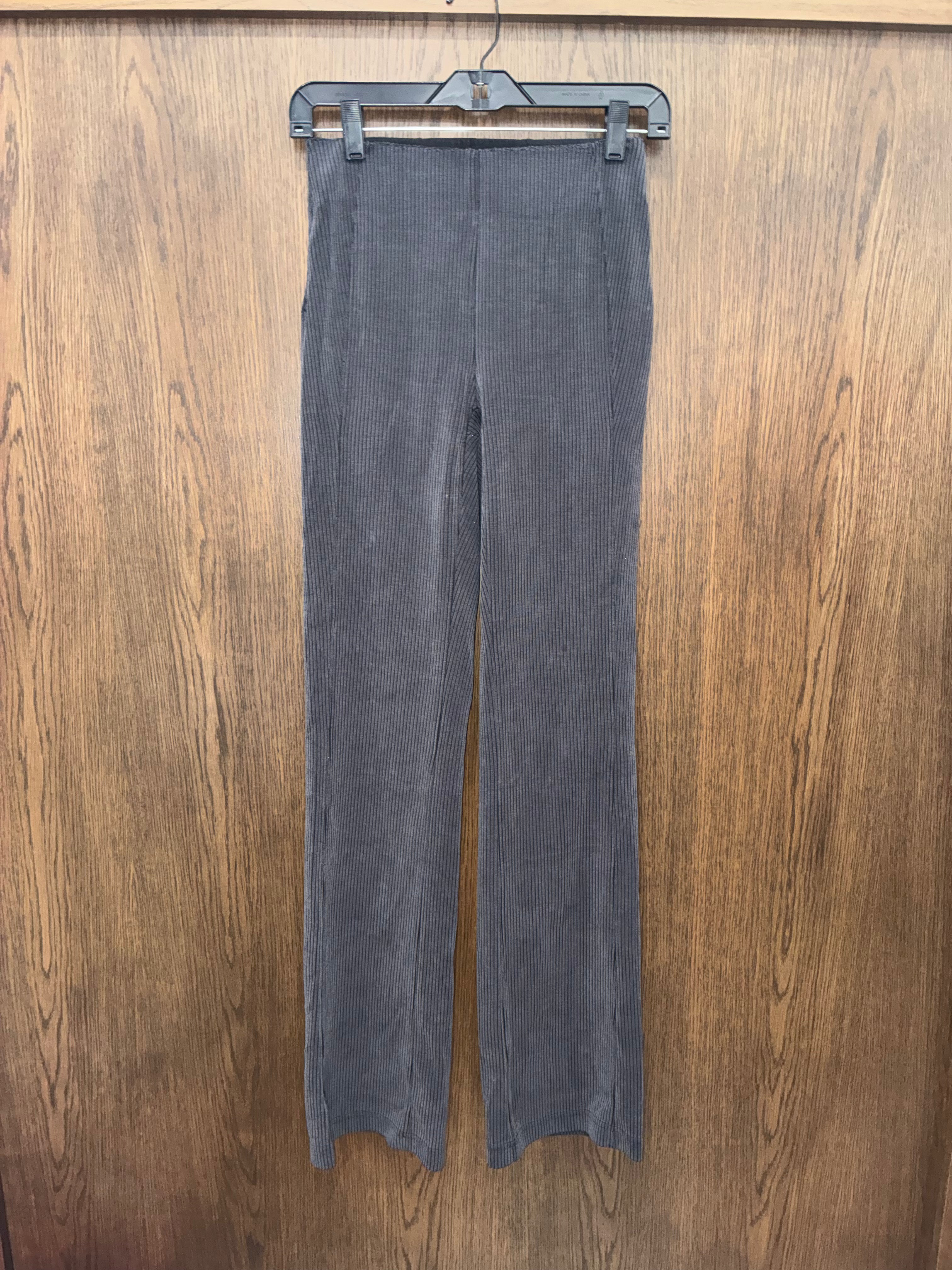 Lululemon Ribbed Softstreme High Rise Flared Pants Charcoal Gray Size 4