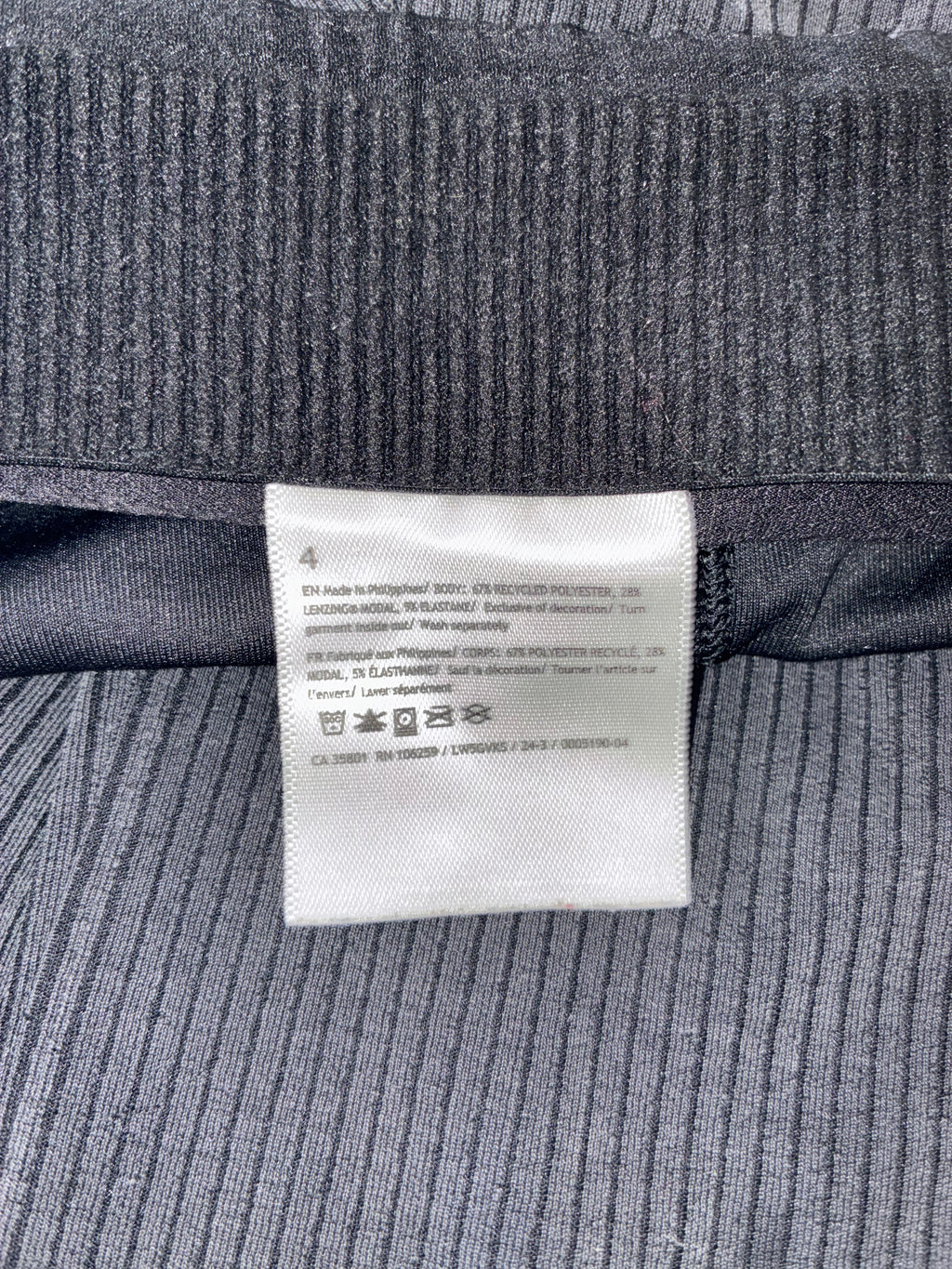 Lululemon Ribbed Softstreme High Rise Flared Pants Charcoal Gray Size 4