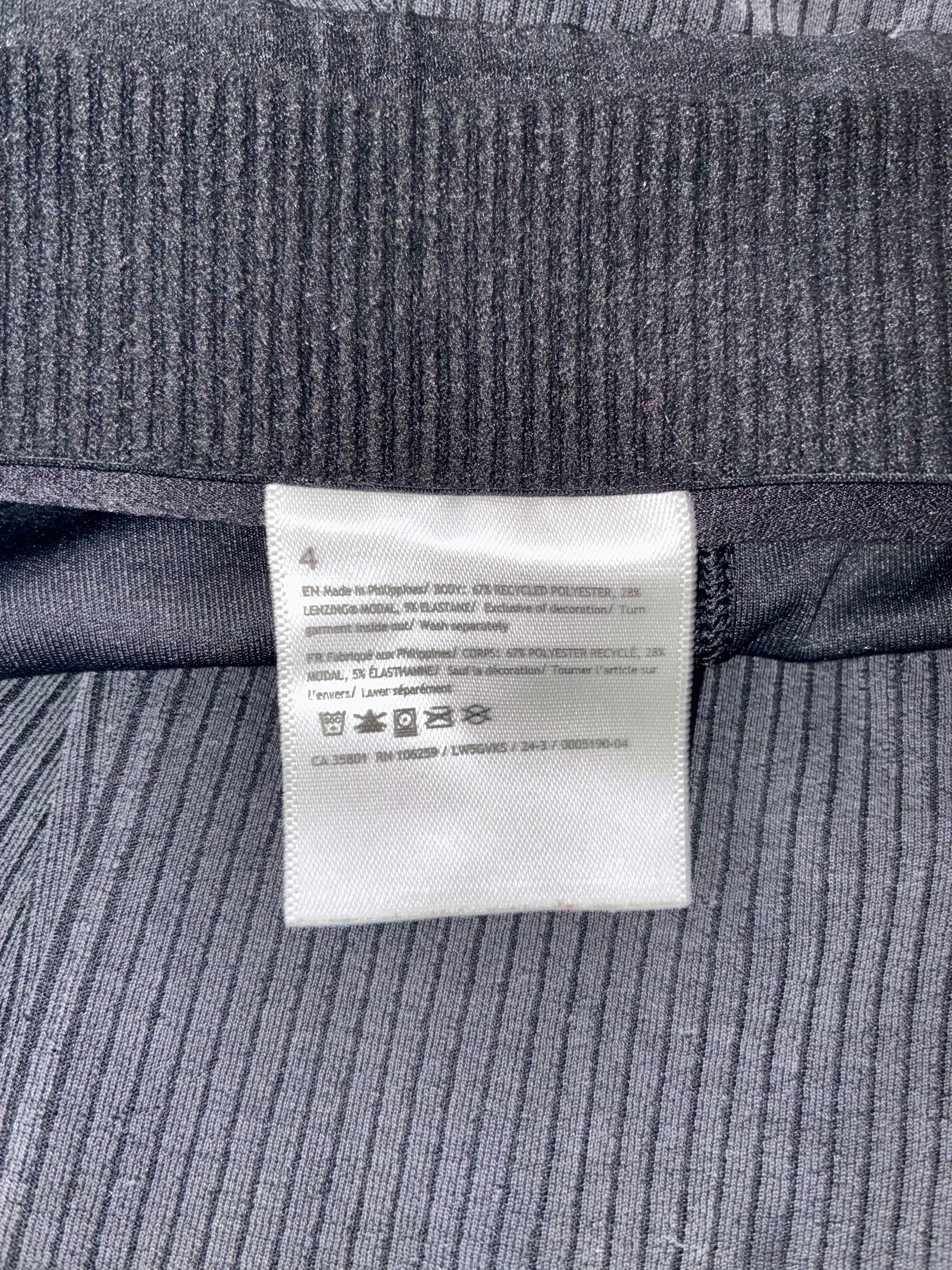 Lululemon Ribbed Softstreme High Rise Flared Pants Charcoal Gray Size 4