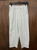 Aerie Women’s Wide Leg Fleece Sweatpants Heather Gray Small Short