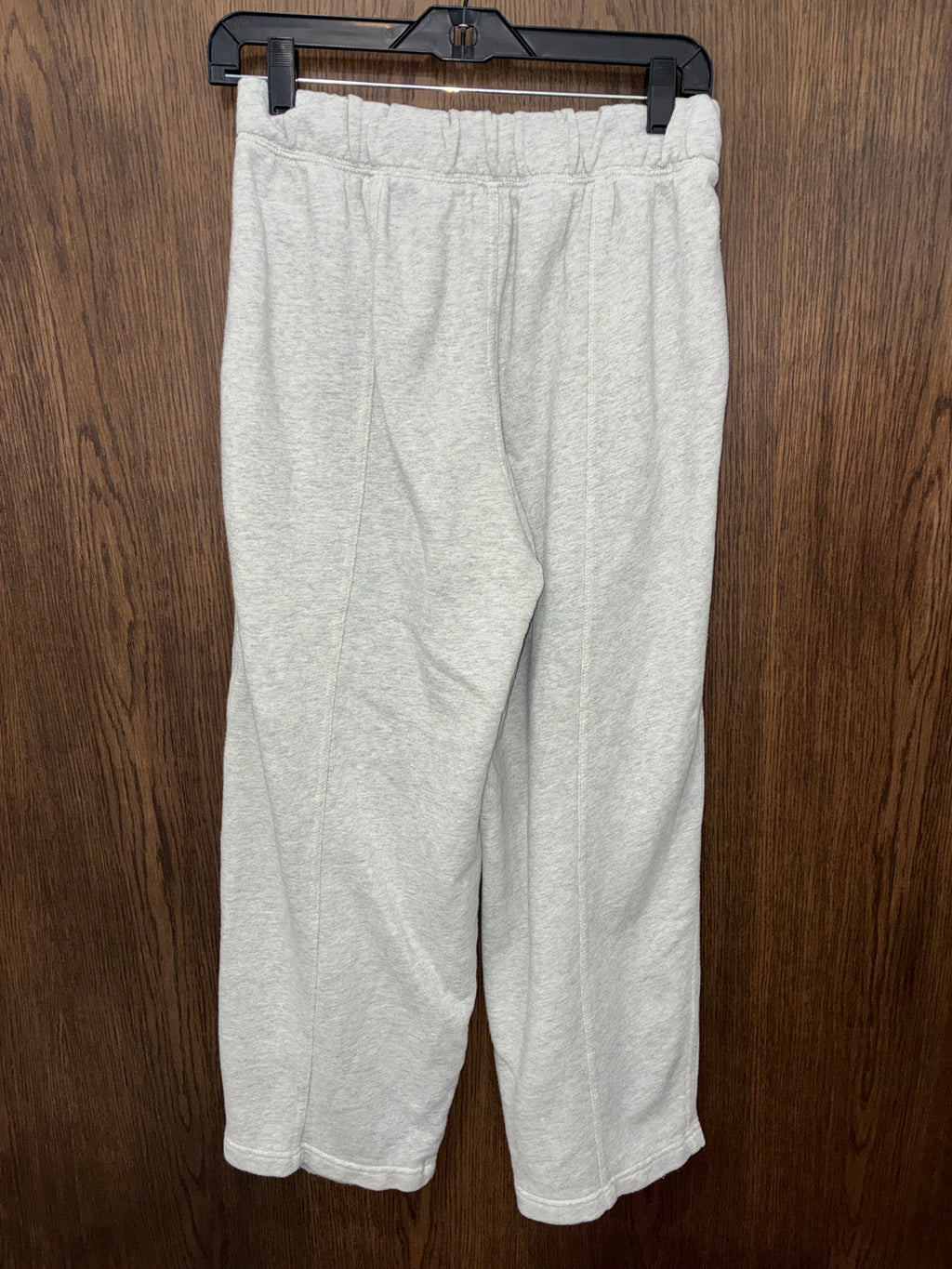 Aerie Women’s Wide Leg Fleece Sweatpants Heather Gray Small Short
