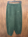 Cozy OFFLINE by Aerie baggy-fit fleece joggers in a beautiful dark forest green