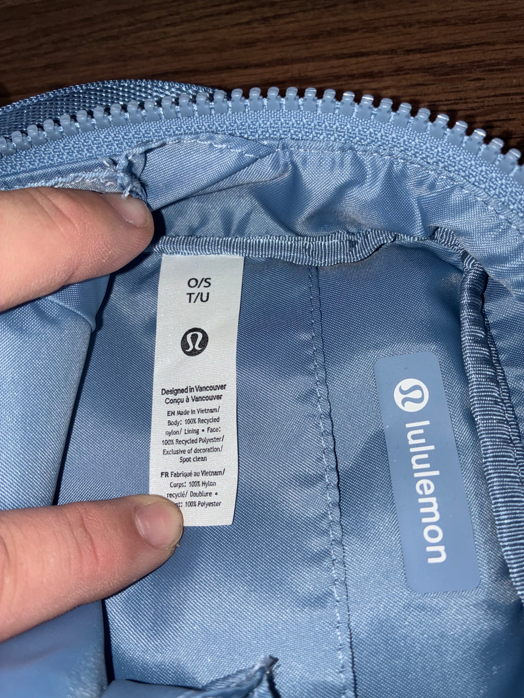 Lululemon Light Blue Mini Crossbody Shoulder Bag Adjustable Strap O/S