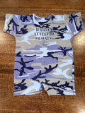 Harley Davidson Baby “ Harley Attitude Training” Blue Camo romper 18 Months