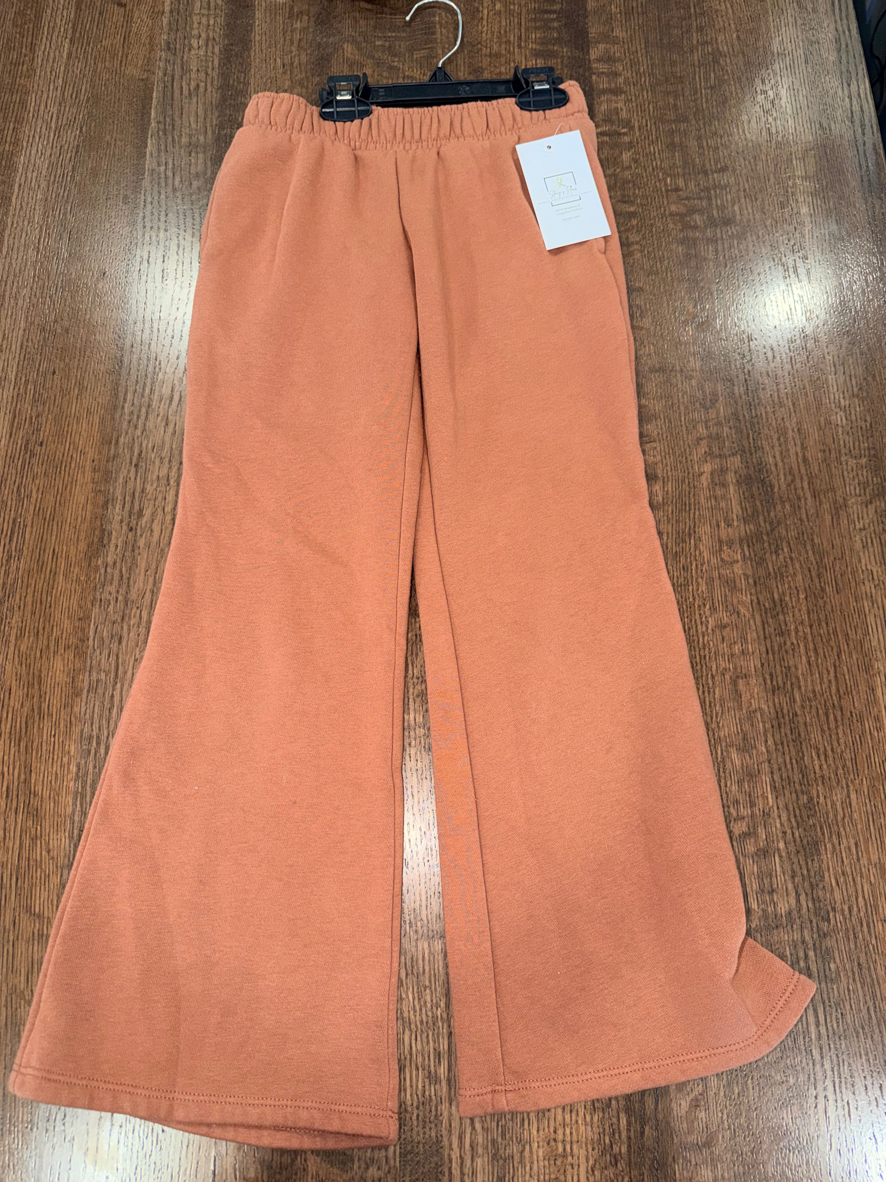 Art Class Brown Fleece Flare Joggers Size 6/7