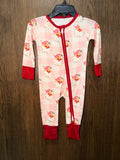 Vintage Santa Bamboo Convertible Romper 3-6 Months