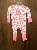 Mermaid Tails Bamboo Convertible Romper 6-9 Months