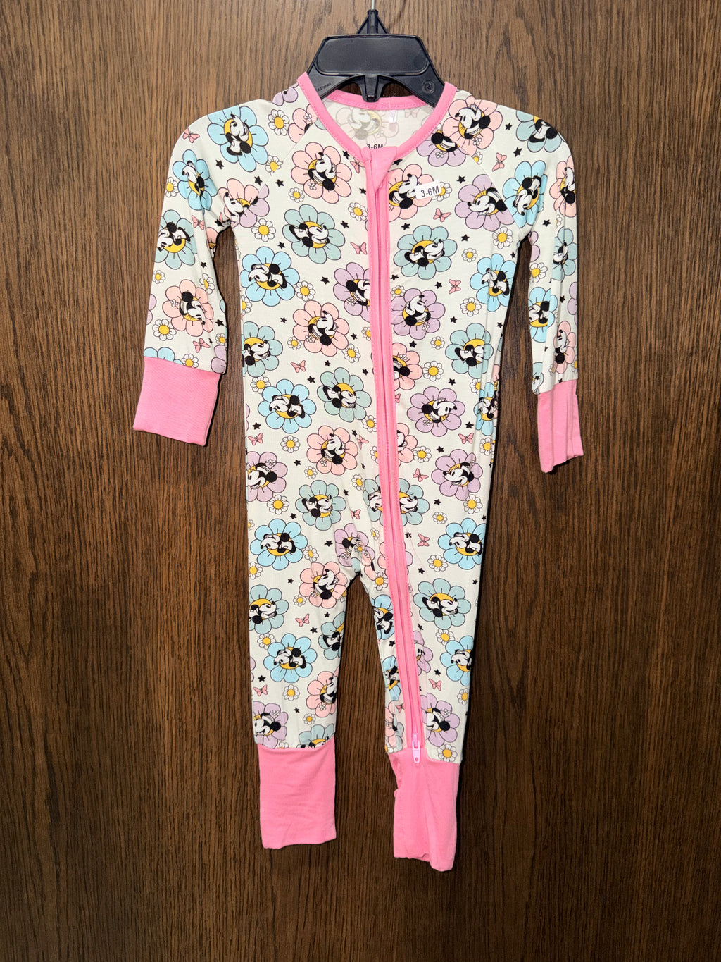 Minnie Mouse Bamboo Convertible Romper 3-6 Months