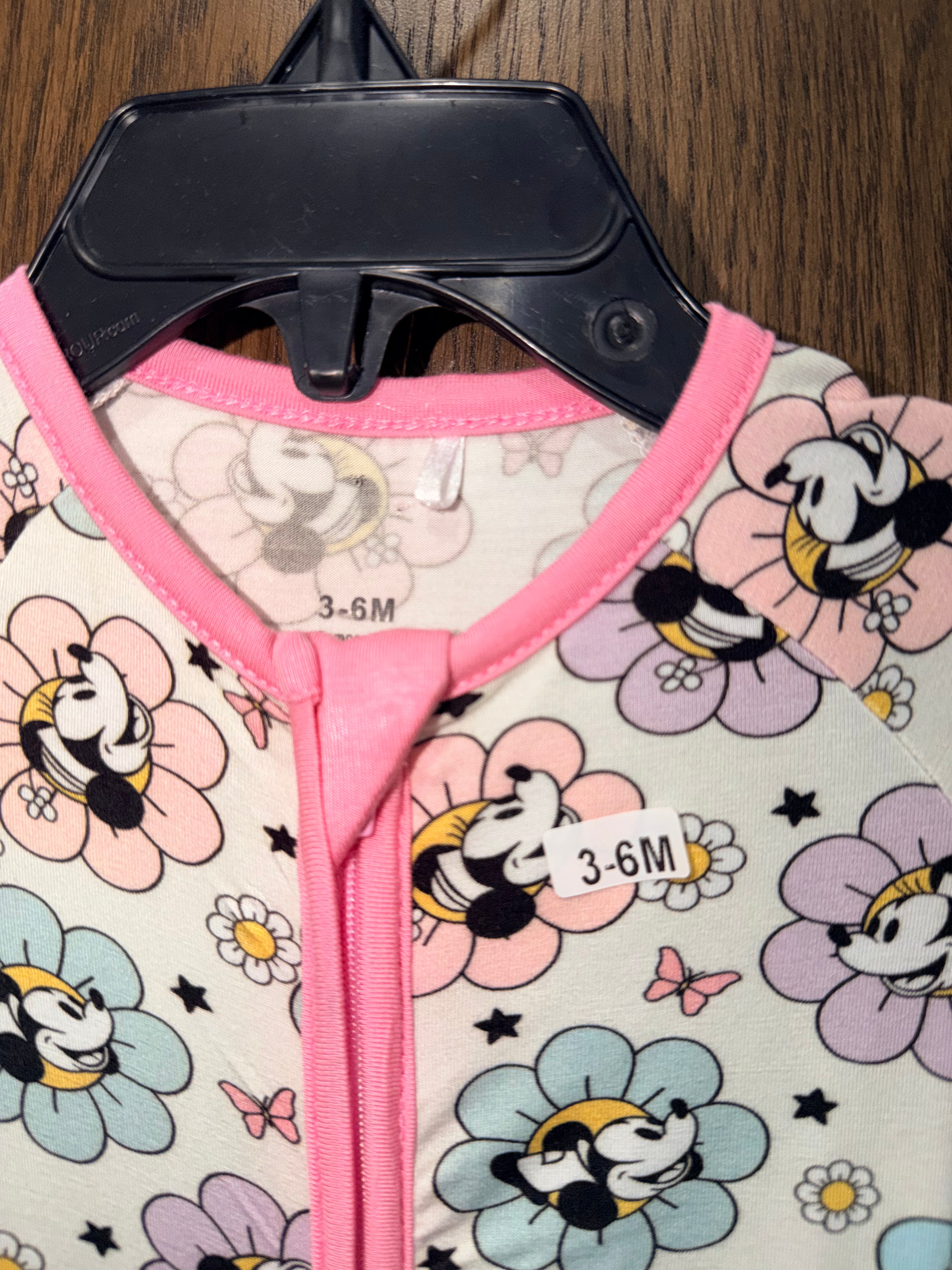 Minnie Mouse Bamboo Convertible Romper 3-6 Months
