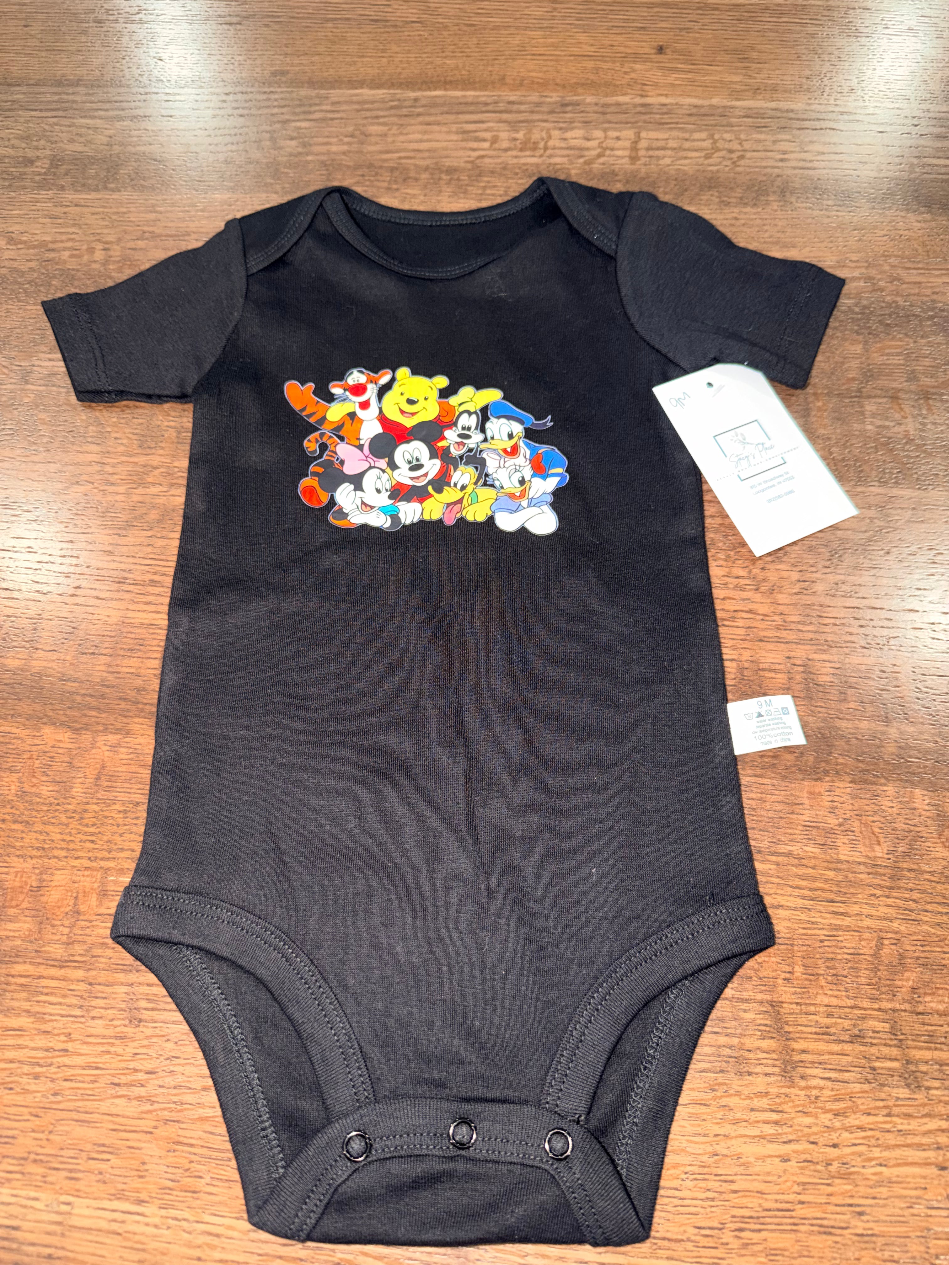 Mickey & Friends Onesie 9 Months New