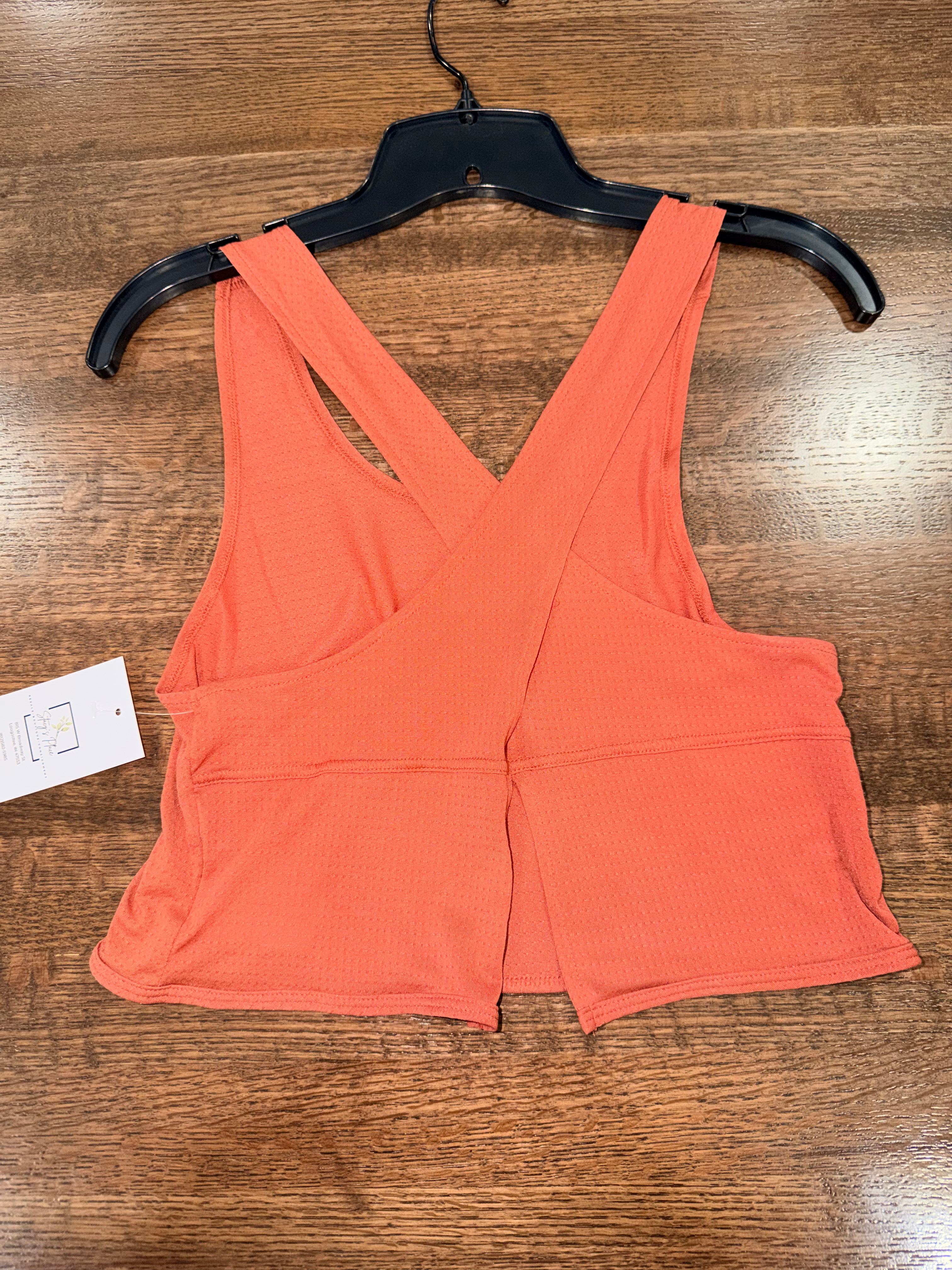 Women’s Nike Yoga Crop Tank Top Size XS Open Back