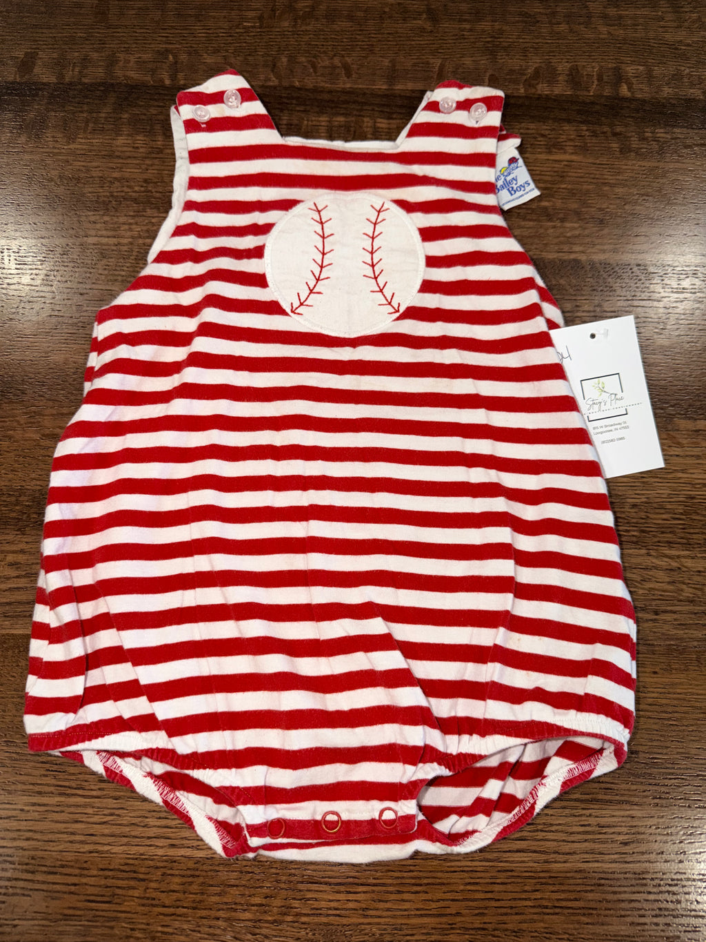 The Bailey Boys Baseball Romper Size 24 Months