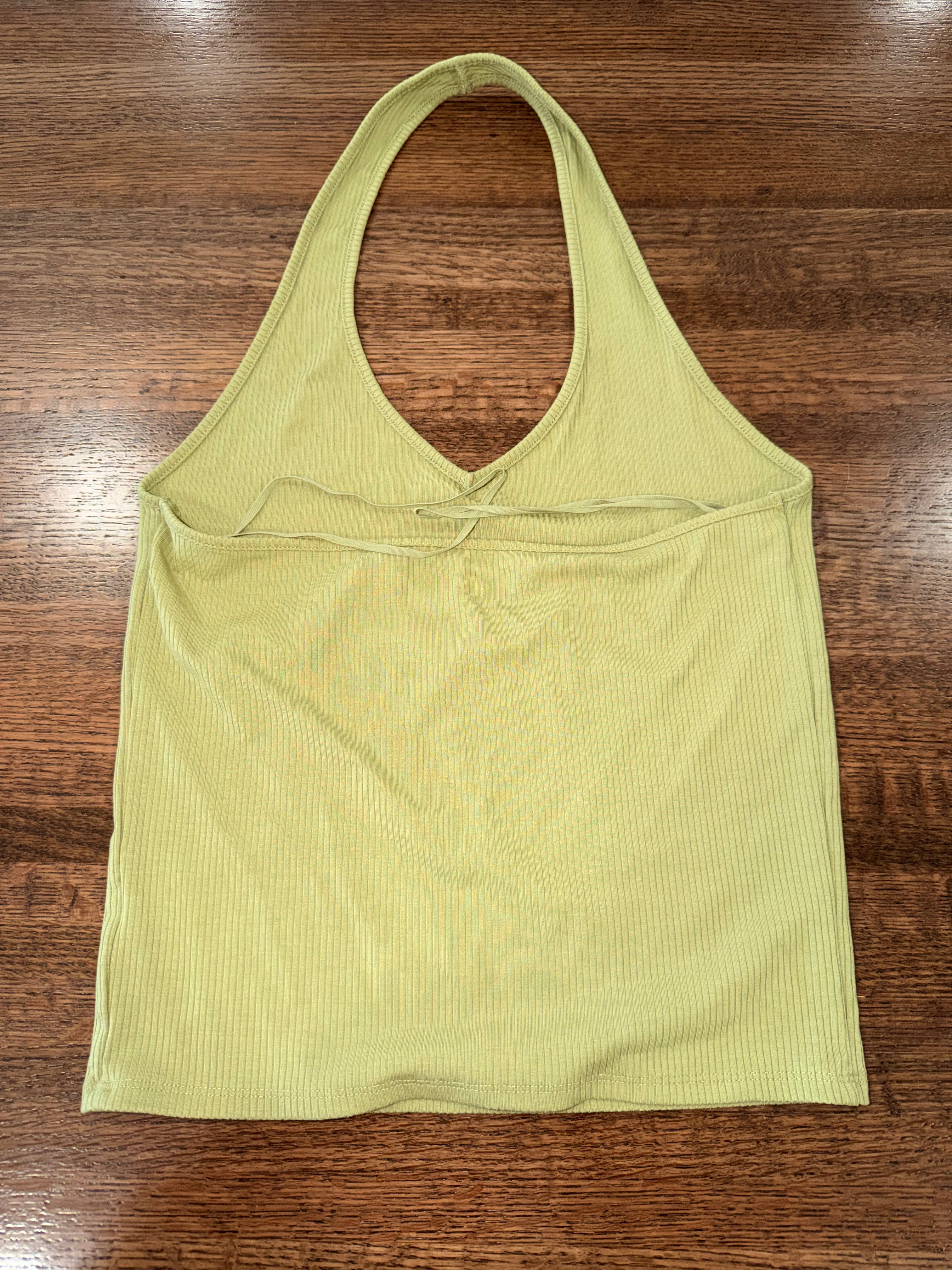 American Eagle Ribbed Halter Top Size Medium