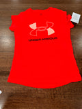 Under Armour Girls Dri Fit T-Shirt YSM 7/8 PINK New Condition