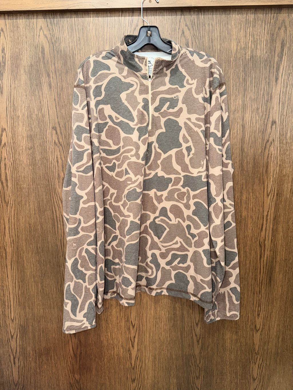 Over Under Core Layer 1/4 Zip Pullover in Duck Camo Mens XXL 2X