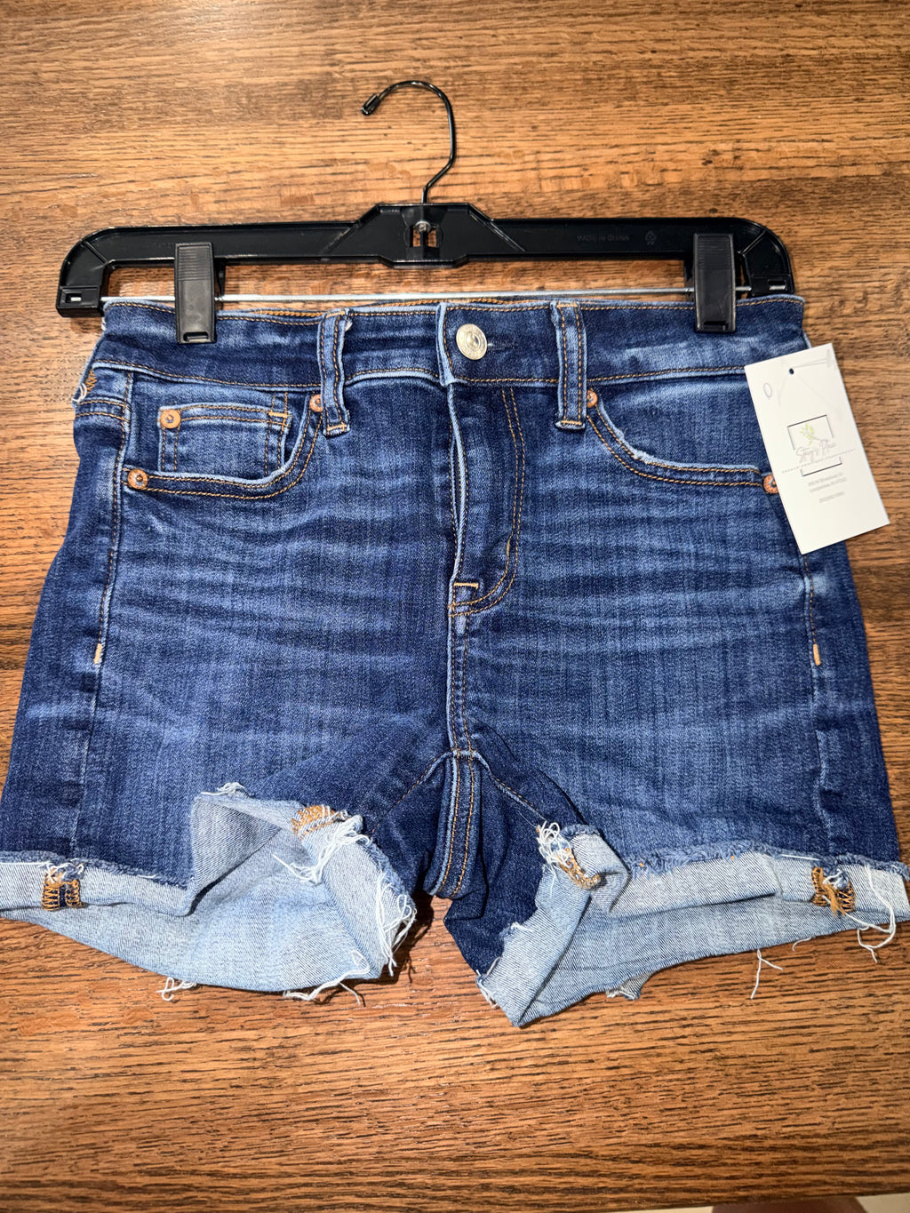 American Eagle High Rise Shortie Stretch Shorts Size 0