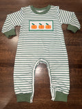 Pumpkins Boys Striped Romper 6-12 Months New