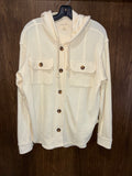 American Eagle Waffle-Knit Shacket Oversized XS NWOT