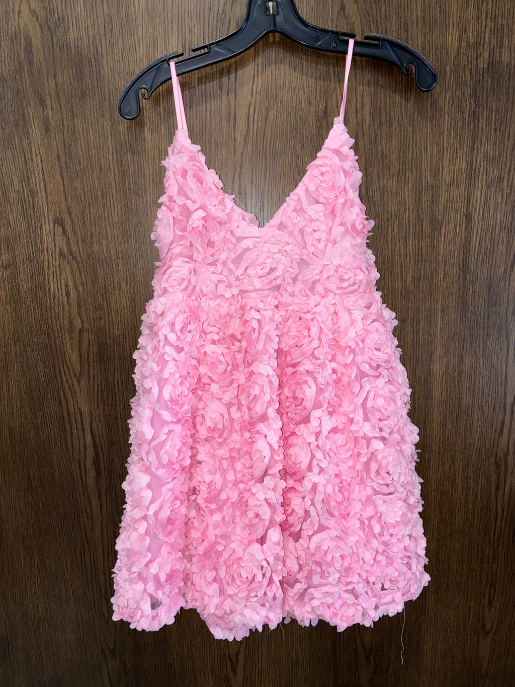 HELLO MOLLY PETALLED MOMENT MINI DRESS PINK Size Medium NWT