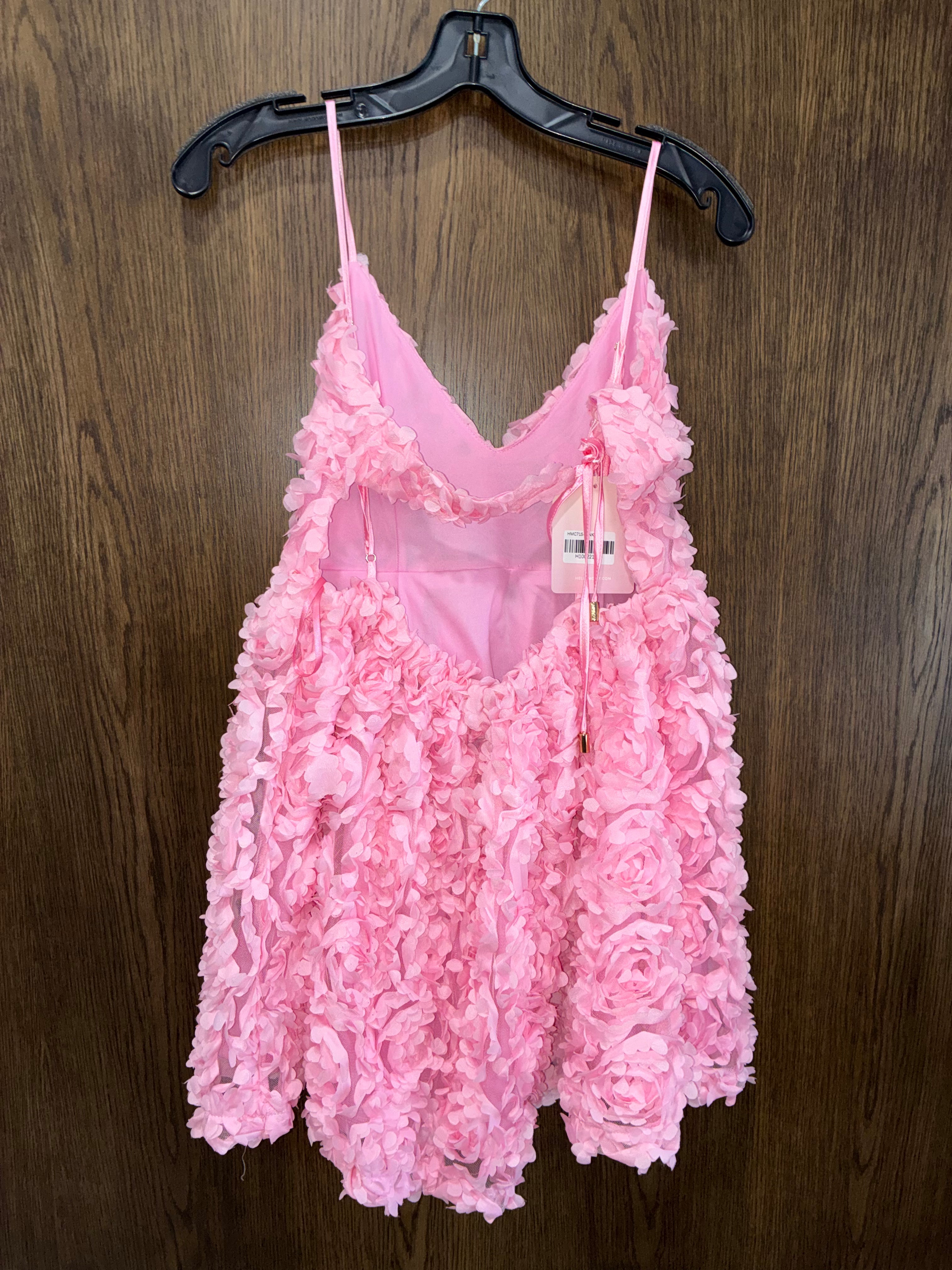 HELLO MOLLY PETALLED MOMENT MINI DRESS PINK Size Medium NWT