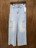 American Eagle Super High Rise Dreamy Drape Stretch Wide Leg Jeans size 00