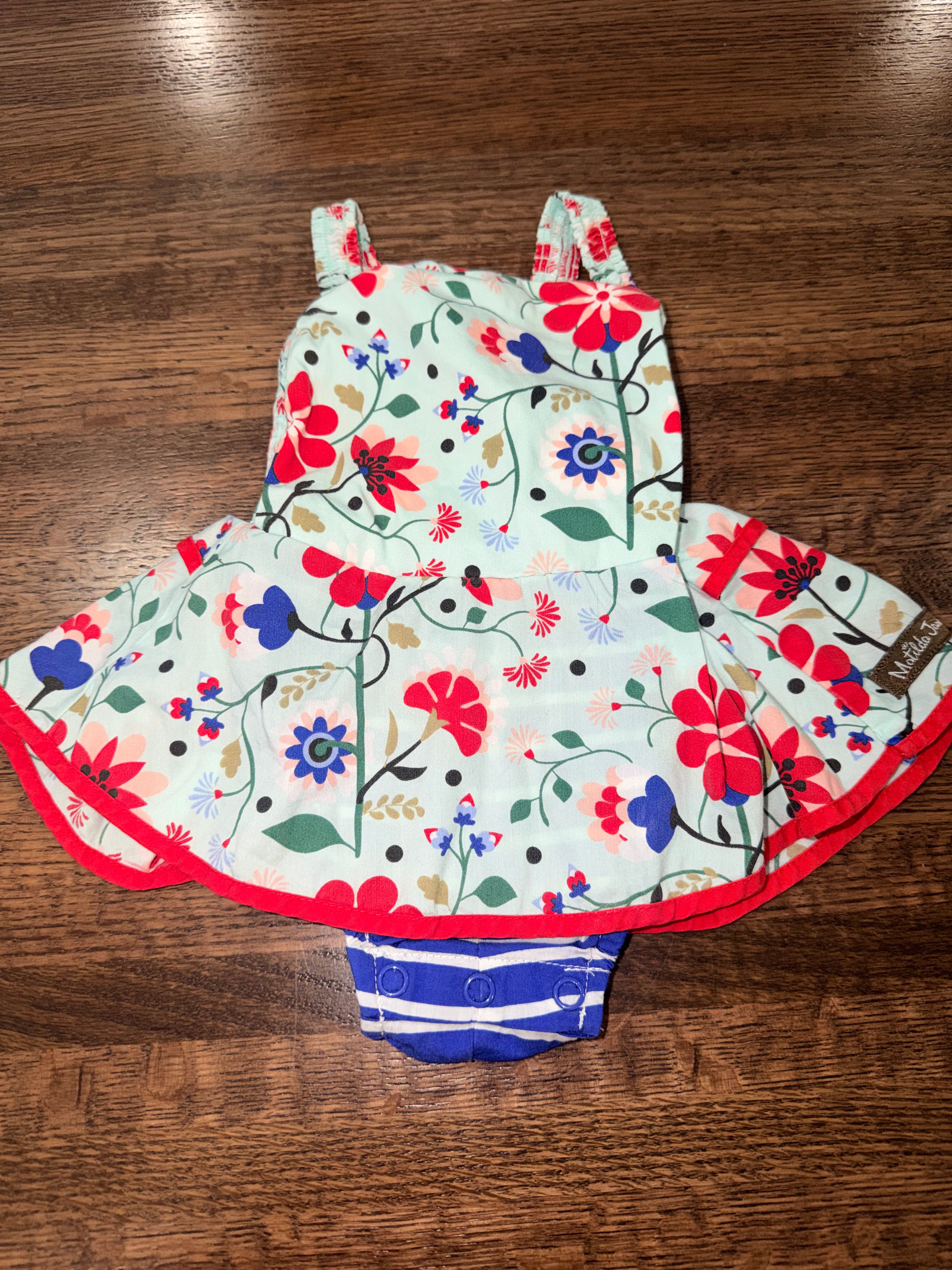 Matilda Jane 4th of July Bubble Romper  3-6 Months