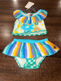 Matilda Jane Girls “To the Luau”Swimsuit Bikini Size 18-24 Months NWT