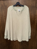 American Eagle American Eagle Big Hug Notch Neck Waffle Sweatshirt Size XL