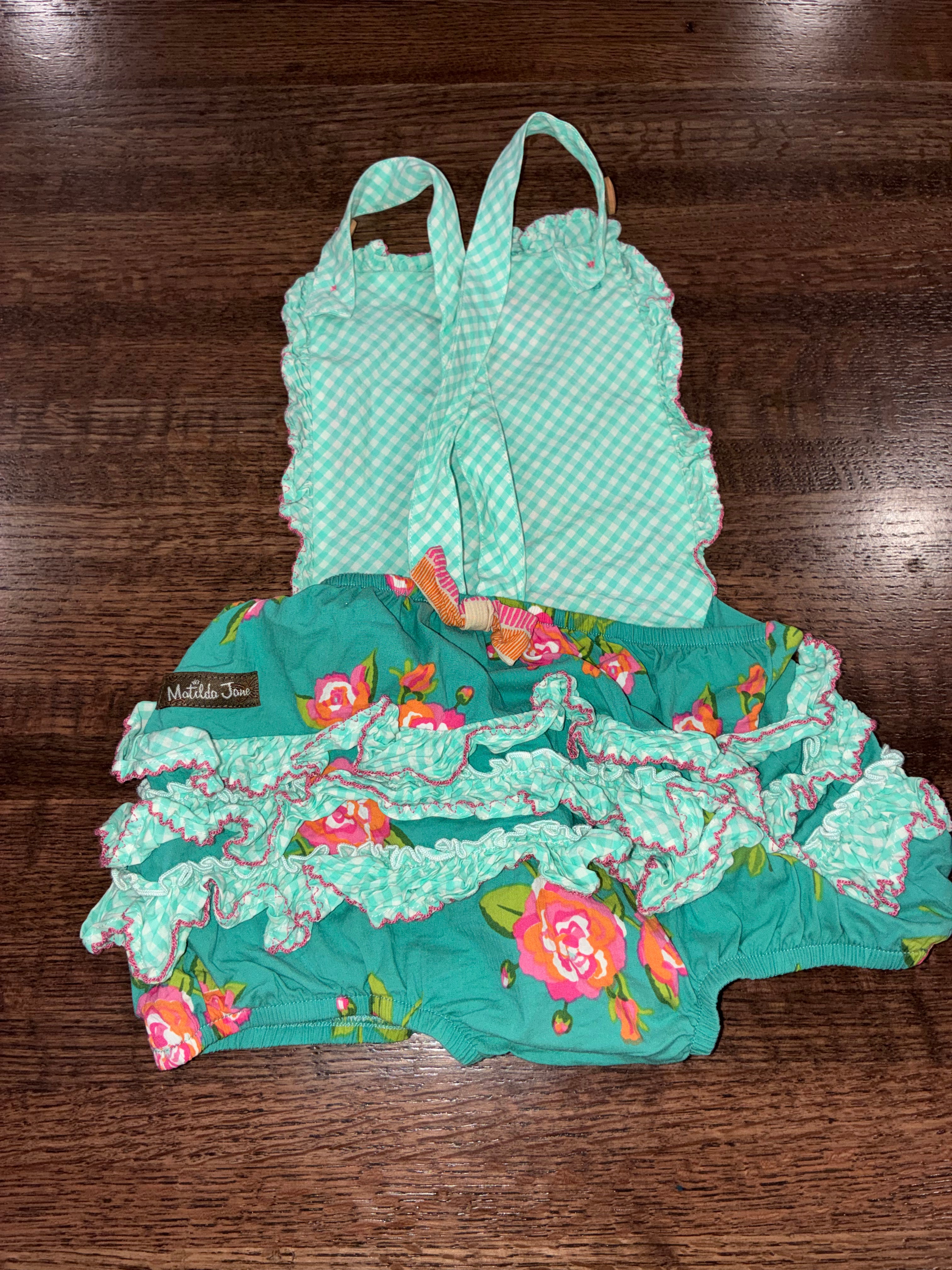 Matilda Jane Girls "Cute As Ever" Bubble Romper 18-24 Months