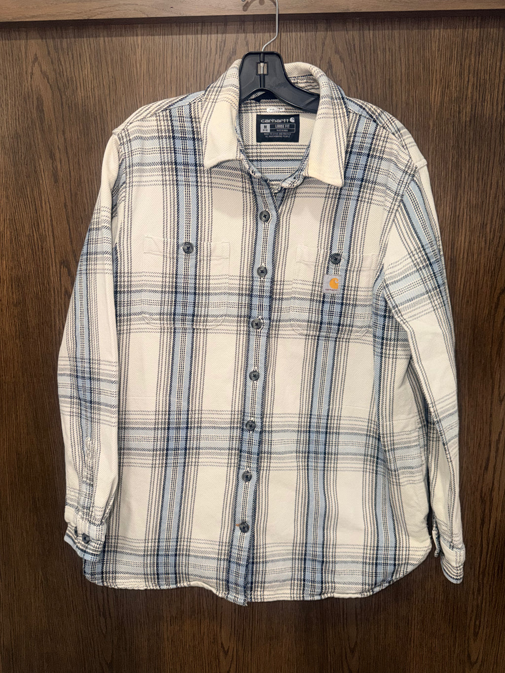 Carhartt Women’s Heavyweight Button up Flannel Shacket Size Medium Loose