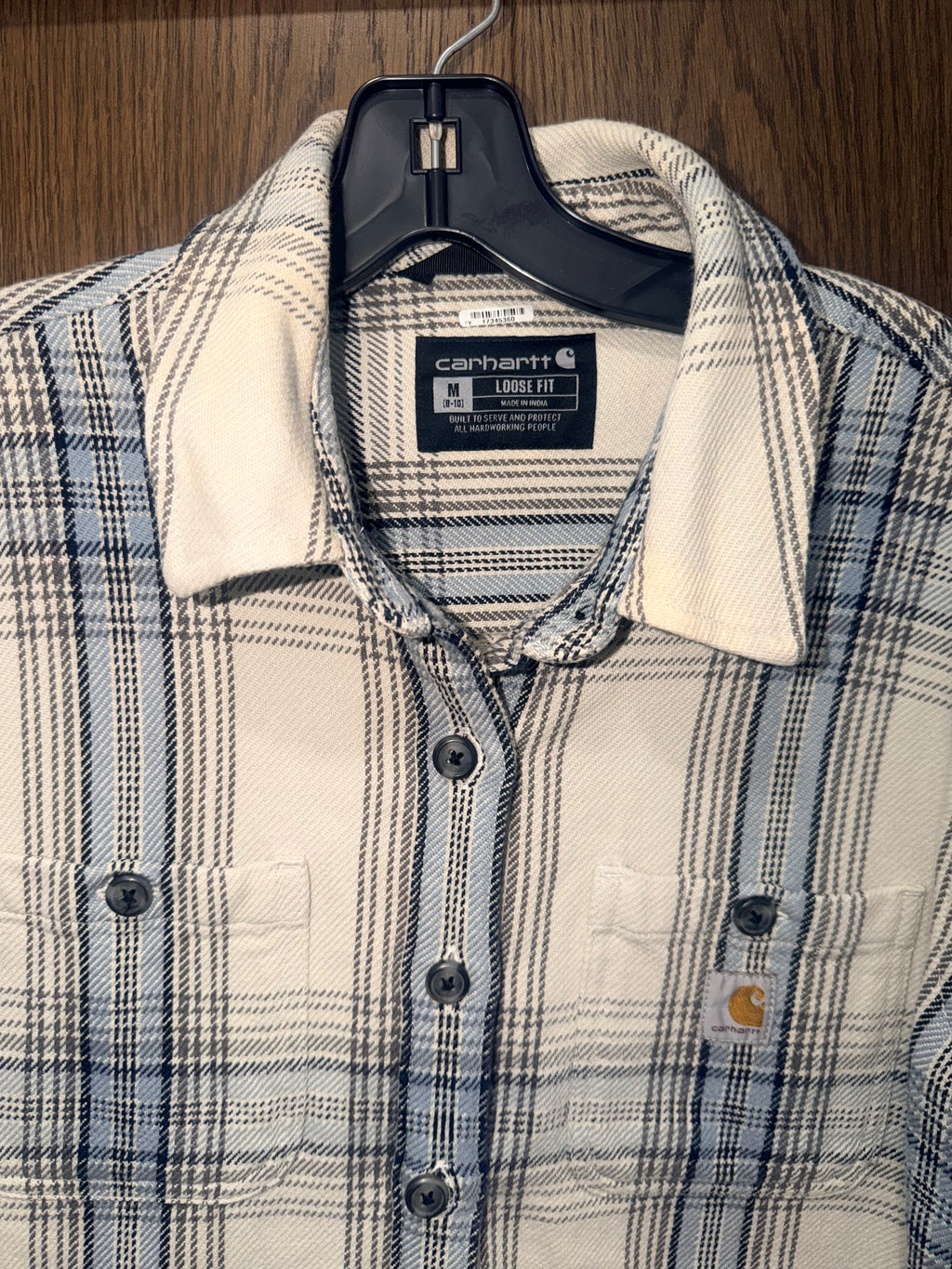 Carhartt Women’s Heavyweight Button up Flannel Shacket Size Medium Loose