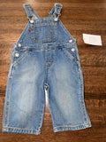 Levi’s Baby Denim Overalls Size 12 Months Baby Jeans Bib Vintage Style Adjustable Straps