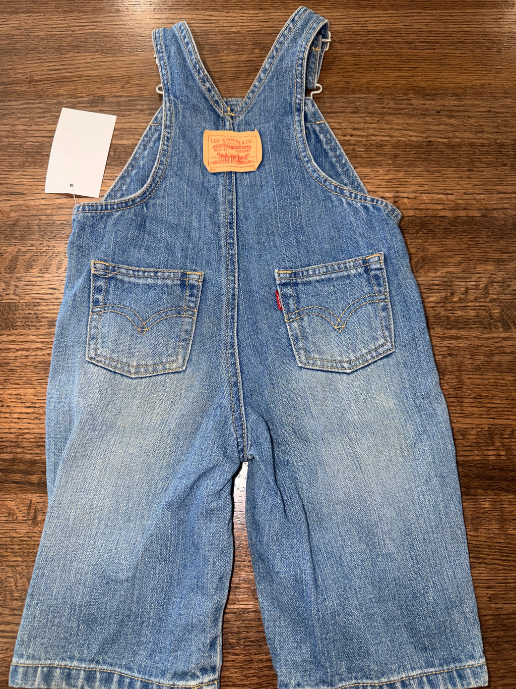 Levi’s Baby Denim Overalls Size 12 Months Baby Jeans Bib Vintage Style Adjustable Straps