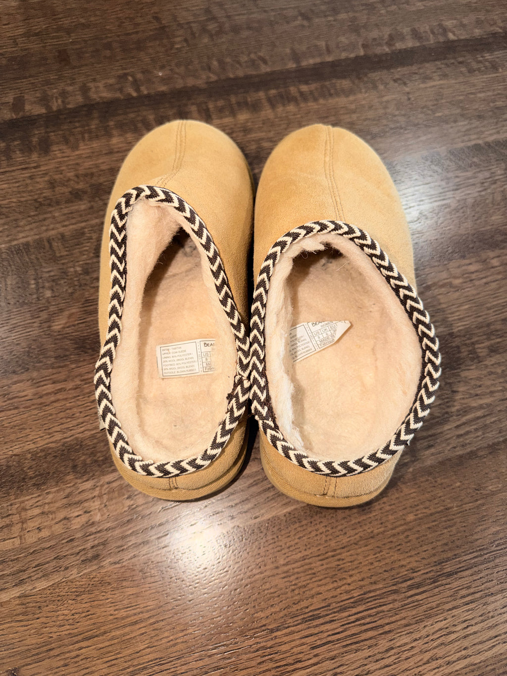 BearPaw Tabitha Suede Warm Versatile Slippers Size 8 Like New