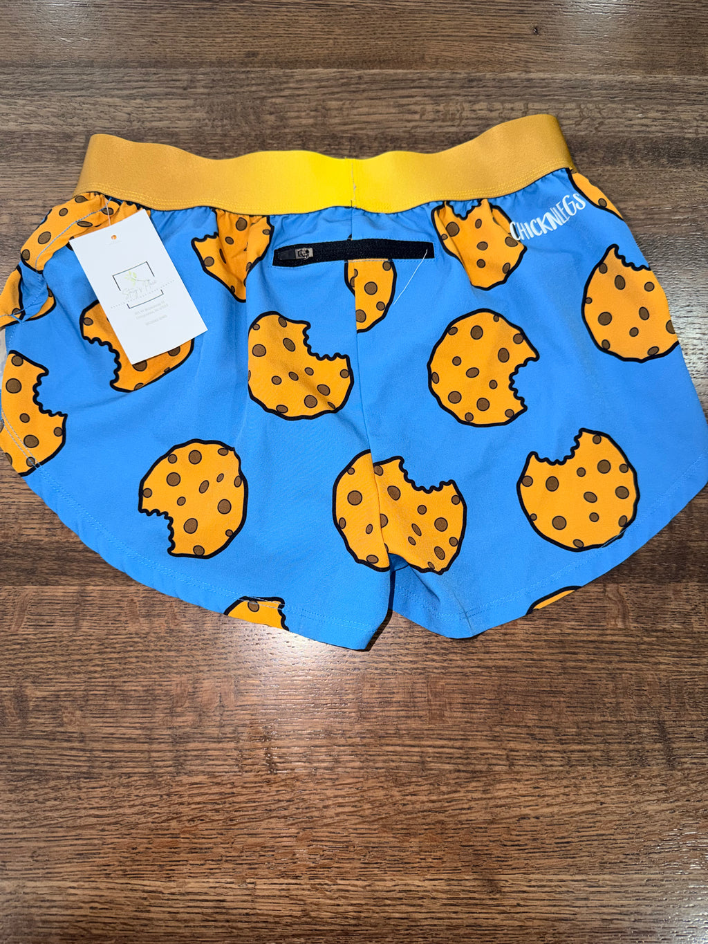 Chicken Leg Men's Cookies 4" Half Split Running Shorts Size Small New Condition