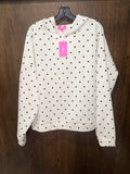 Edikted Chelsie Polka Dot Hoodie Size Small Oversized NWT