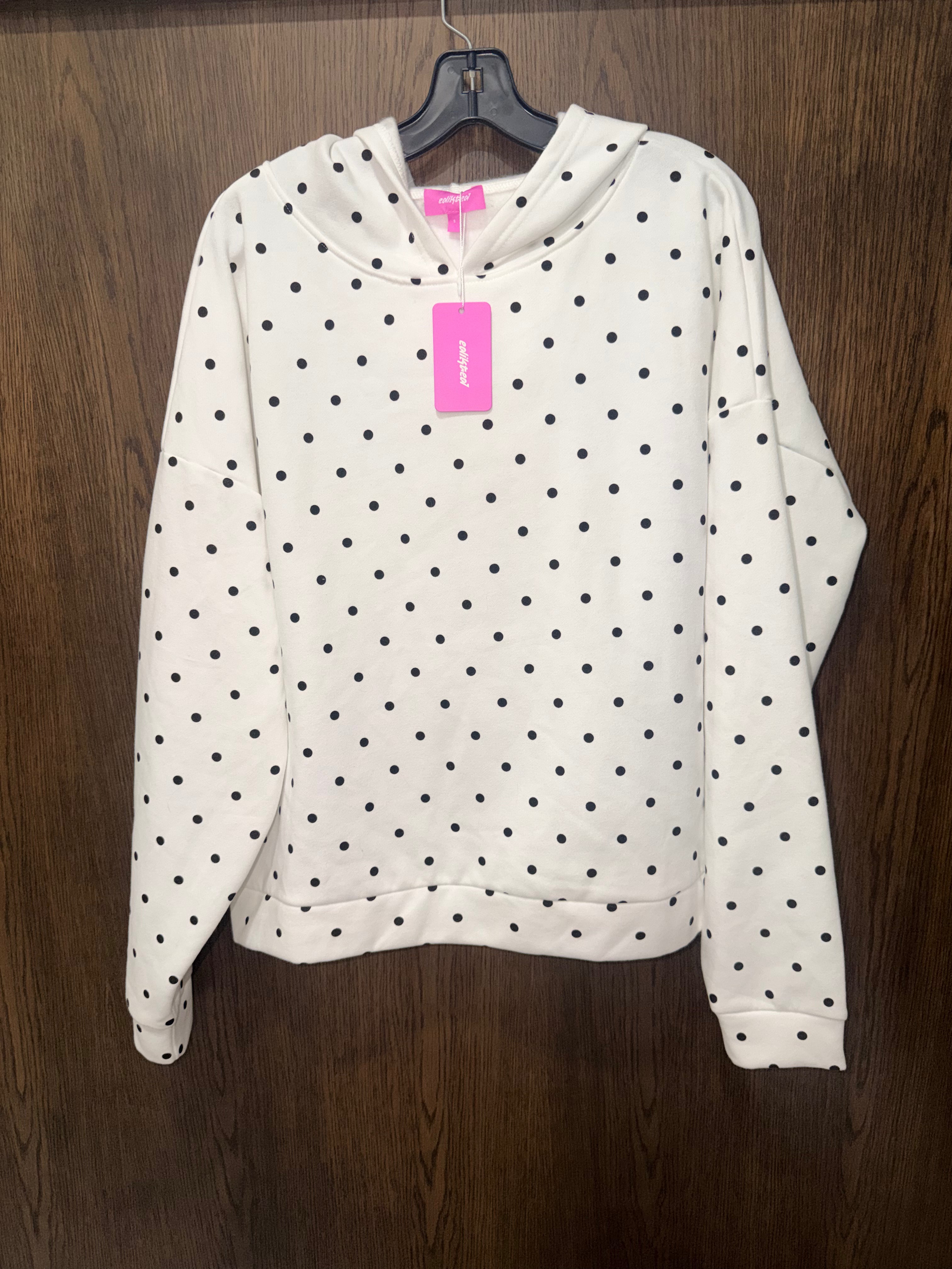Edikted Chelsie Polka Dot Hoodie Size Small Oversized NWT