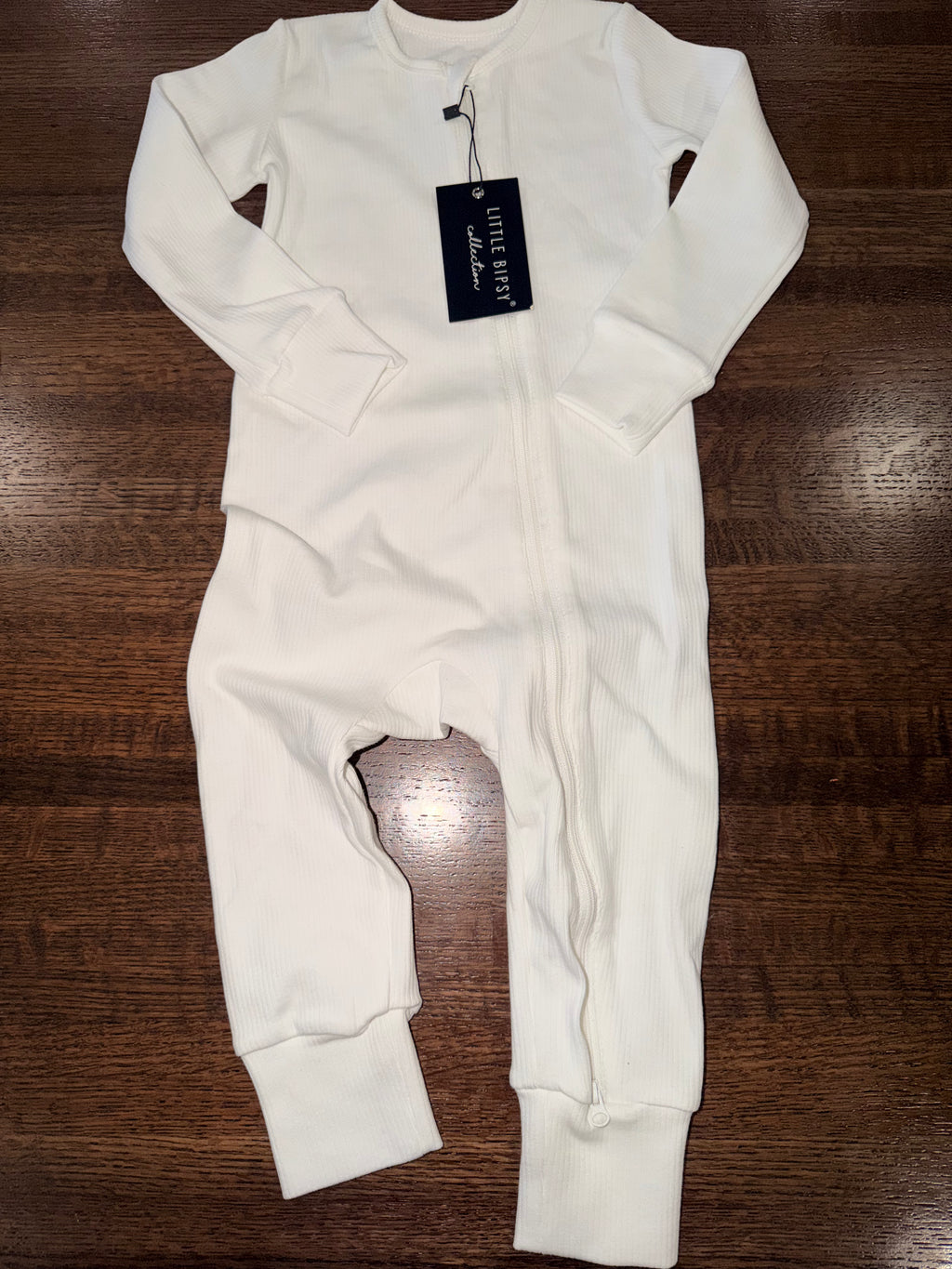 Little Bipsy Ribbed 2 Way Zippy Romper Size 18-24 Months NWT (Runs Big IMO)